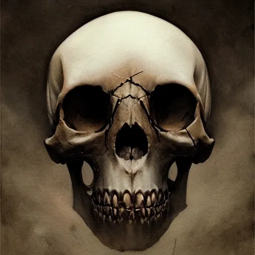 Prompt: A beautifully aesthetic rendering of a vampires skull, dark art, warm and soft and subdued colors, by Greg Rutkowski, Daarken, Julia Hetta, stefan gesell, Gothic art, Digital Painting, hyperrealism, Drawing, deviantart, digital illustration, trending on Artstation, hyperdetailed, watercolor, 8k resolution, photorealism