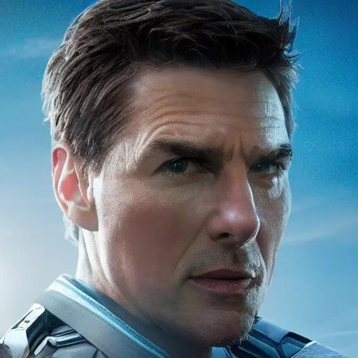 Prompt: Film still of Tom cruise as Tony stark, avengers, Canon EOS R3, f/1.4, ISO 200, 1/160s, 8K, RAW, unedited, symmetrical balance, in-frame
