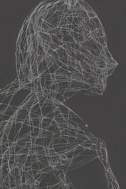 Image similar to A griffon teacher, Wireframe, by Andrew Wyeth, 70mm, Reflection lumen mapping, trending on artstation, artstationHD, artstationHQ, 4k, 8k