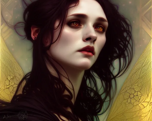 Prompt: barghest, portrait, highly detailed, deep focus, elegant, digital painting, smooth, sharp focus, illustration, ultra realistic, 8 k, art by artgerm and alphonse mucha and edgar maxence