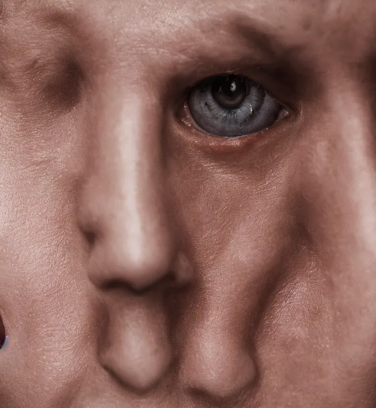 Prompt: A closeup image of a broken nose, 8k, 4k, photorealism