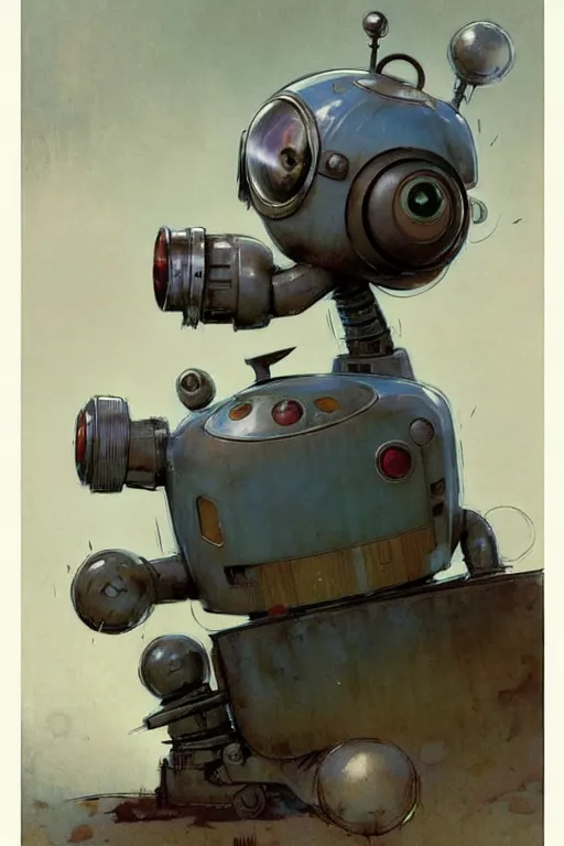 Image similar to childrens book layout ( ( ( ( ( 1 9 5 0 s robot, robert kinoshita, android. muted colors. ) ) ) ) ) by jean - baptiste monge, tom lovell!!!!!!!!!!!!!!!!!!!!!!!!!!!!!!