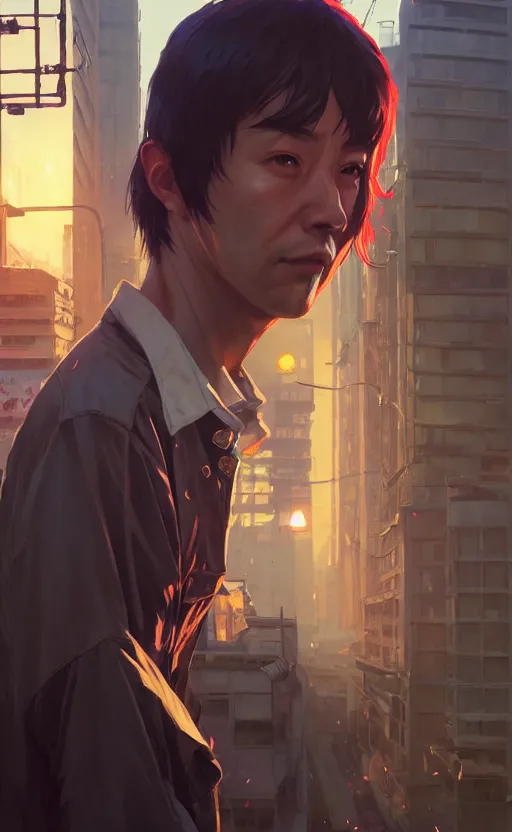 Image similar to highly detailed portrait of nakano nino in gta v, stephen bliss, unreal engine, fantasy art by greg rutkowski, loish, rhads, ferdinand knab, makoto shinkai and lois van baarle, ilya kuvshinov, rossdraws, tom bagshaw, global illumination, radiant light, detailed and intricate environment