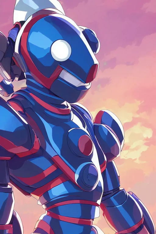 Image similar to robot ninja mask helmet megaman x zero rockman 2 0 2 2 switch game boss legacy collection fanart artsation, art gta 5 comics, behance hd by jesper ejsing, by rhads, makoto shinkai and lois van baarle, ilya kuvshinov, rossdraws global illumination ray tracing