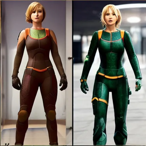 Image similar to Jennifer Lawrence as samus aran