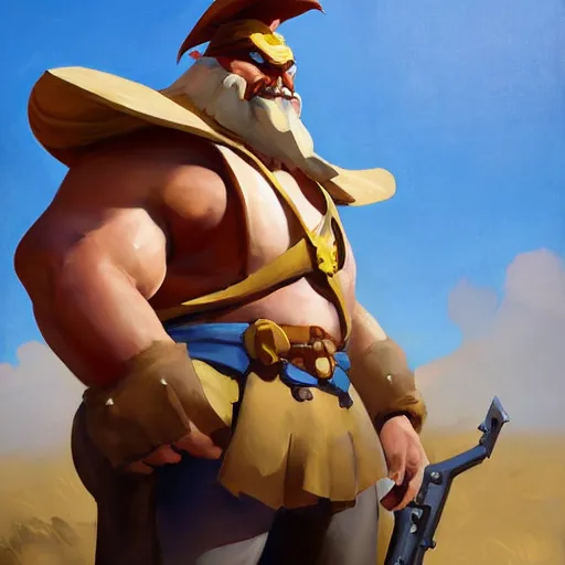 Prompt: greg manchess portrait painting of partially armored le chuck from monkey island as overwatch character, medium shot, asymmetrical, profile picture, organic painting, sunny day, matte painting, bold shapes, hard edges, street art, trending on artstation, by huang guangjian, gil elvgren, ruan jia, greg rutkowski, gaston bussiere