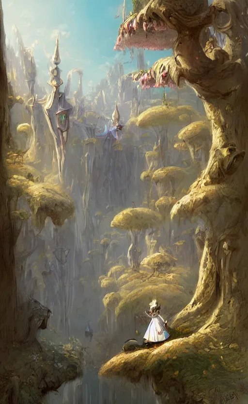 Image similar to Alice in the wonderland by Raphael Lacoste