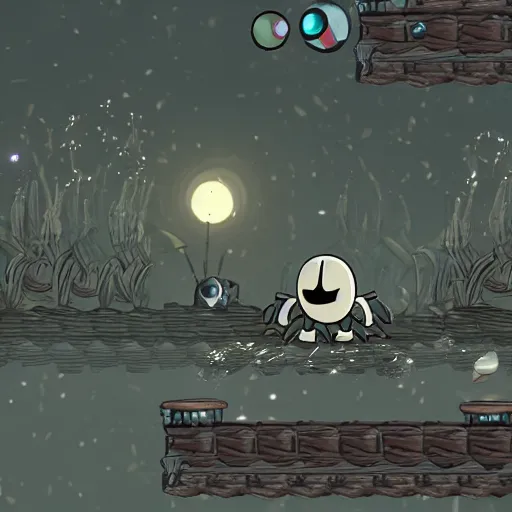 Image similar to a Hollow Knight crab enemy