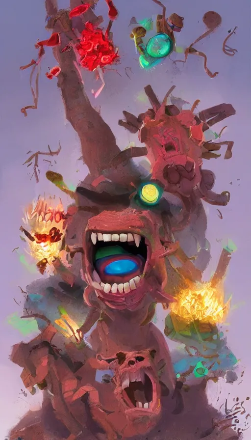 Image similar to rage, by pixar concept artists