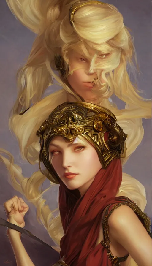 Image similar to Seraphine from League of Legends, oil on canvas, ArtStation, by J. C. Leyendecker and Edmund Blair Leighton and Charlie Bowater