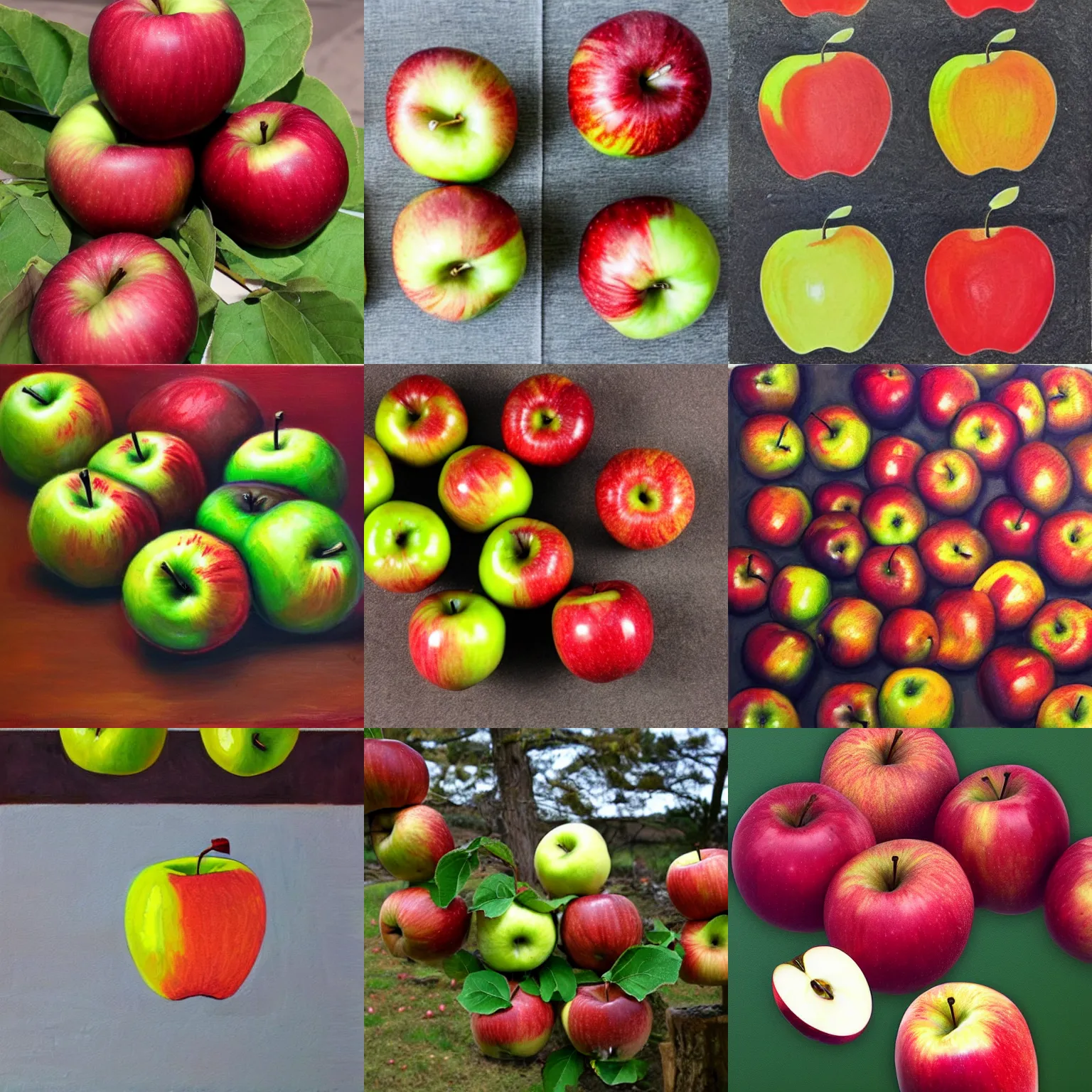 Prompt: 4. 5 apples