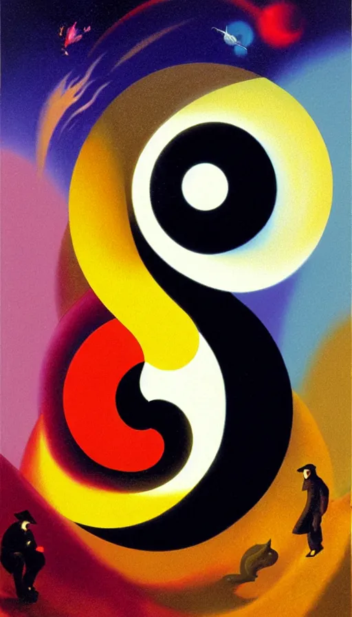 Image similar to Abstract representation of ying Yang concept, by PAUL LEHR ,