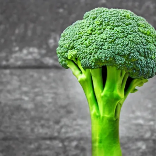 Image similar to A head of broccoli complaining about the weather