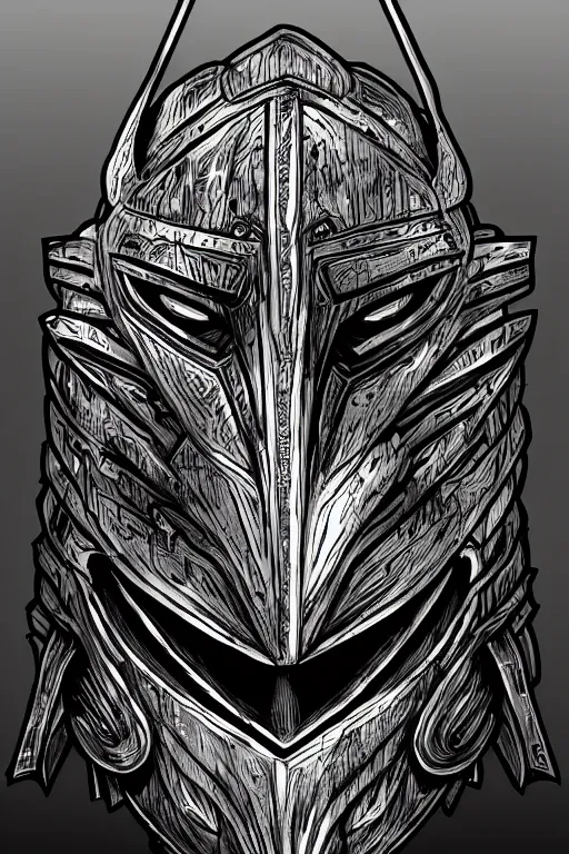 Image similar to armoured warrior human, symmetrical, highly detailed, digital art, crow themed mask, sharp focus, trending on art station, kentaro miura manga art style