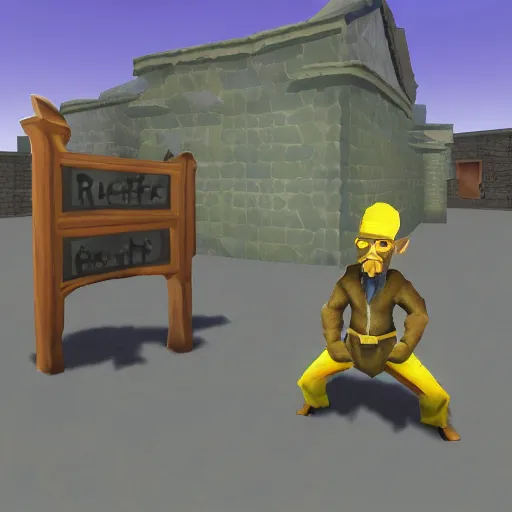 Prompt: walter white in runescape