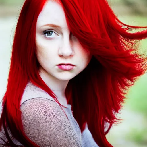 Image similar to girl with red hair