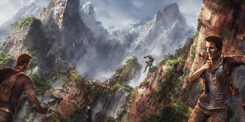 Prompt: very detailed concept art of uncharted, detailed, sharp