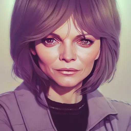 Image similar to a portrait of a beautiful michelle pfeiffer, shattered, art by ilya kuvshinov and wlop and and josan gonzalez, shikanosuke yagaki, mitsumayo, reivaille, digital art, highly detailed, intricate, sharp focus, trending on artstation hq, deviantart, pinterest, unreal engine 5, 4 k uhd image