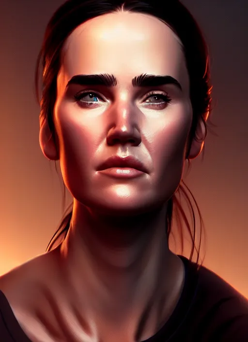 Prompt: portrait, Jennifer Connelly , dramatic lighting, cinematic, establishing shot, extremely high detail, foto realistic, cinematic lighting, post processed, concept art, artstation, style by eddie mendoza, raphael lacoste, alex ross