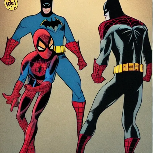 Prompt: Batman, that's half Spiderman