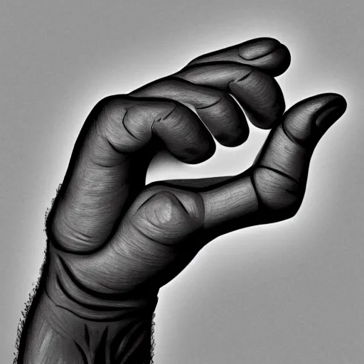 Image similar to close up of a fist raised in the air, highly detailed, 4k