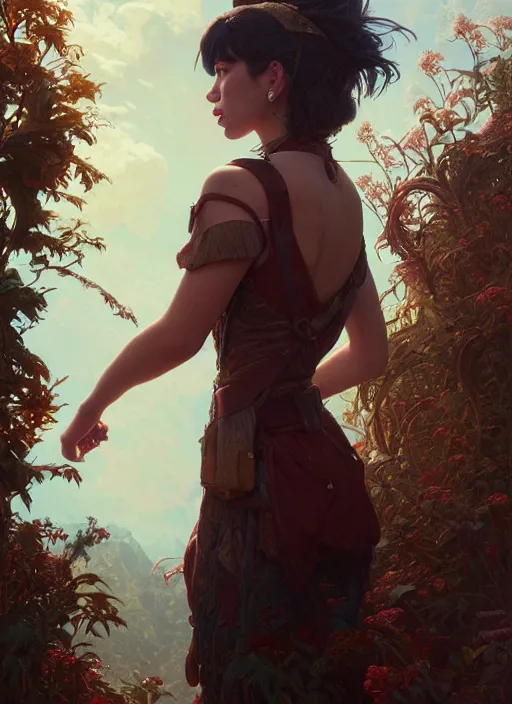 Prompt: Highly detailed portrait of Dua lipa, Stephen Bliss, unreal engine, fantasy art by Greg Rutkowski, Loish, Rhads, ferdinand knab, Makoto Shinkai and Lois van baarle, ilya kuvshinov, rossdraws, Tom Bagshaw, alphonse mucha, global illumination, radiant light, detailed and intricate environment