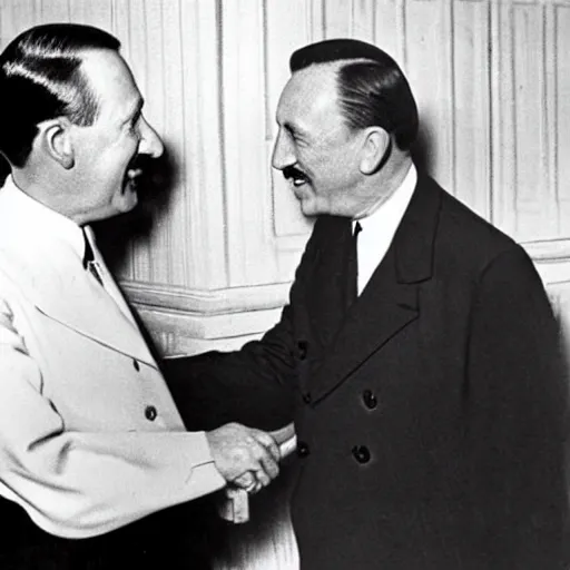 Image similar to walt disney greets hitler