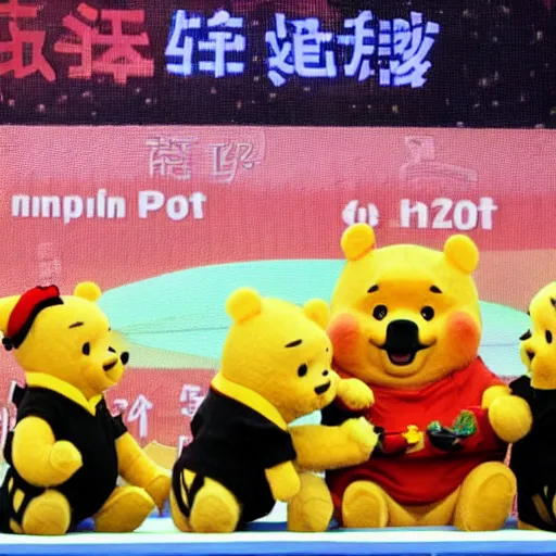 Image similar to Xi Jinping is literally Winnie the Pooh.