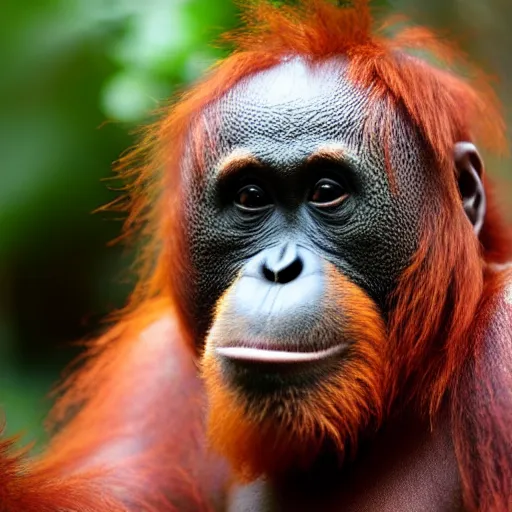 Image similar to a cute orangutan