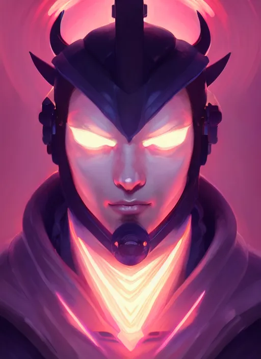 Image similar to symmetry!! portrait of yasuo, league of legends, tech wear, glowing lights!! intricate, elegant, highly detailed, digital painting, artstation, concept art, smooth, sharp focus, illustration, art by artgerm and greg rutkowski and alphonse mucha