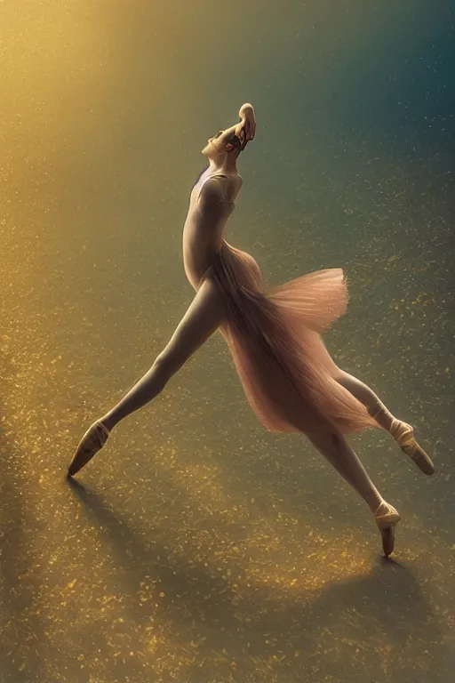 Prompt: stunningly beautiful, ballerina at the bottom of the great barrier reef by jaques cousteau, smooth, focus, highly detailed, hyper realistic, dramatic lighting, intricate, concept art, art by wlop