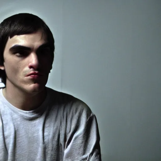 Image similar to walter jr from breaking bad looking very upset about his dad being such a loser, sharp focus, hyper realistic, sony 3 5 mm lens