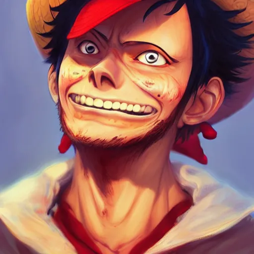 Image similar to Luffy , digital art by Mandy Jurgens and Irina French and Heraldo Ortega , hyperdetailed, artstation, cgsociety