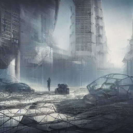 Image similar to dystopia futuristic Russia, digital art,