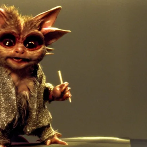 Prompt: a film still of mogwai from from gremlins in star wars realistic, detailed