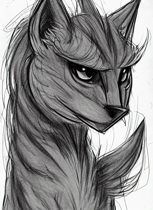 Image similar to sketchbook sketch, shrill prisston's fursona, furry, intricate, elegant, highly detailed, art by shrill prisston