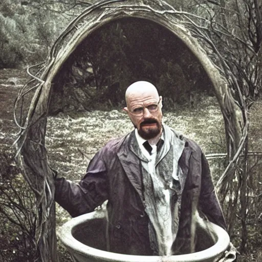 Image similar to Walter White in the witch's cauldron