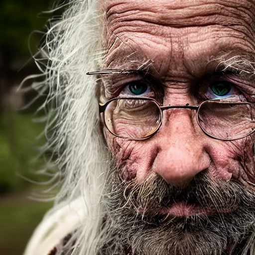 Image similar to Medium close up a old wizard, award winning photo