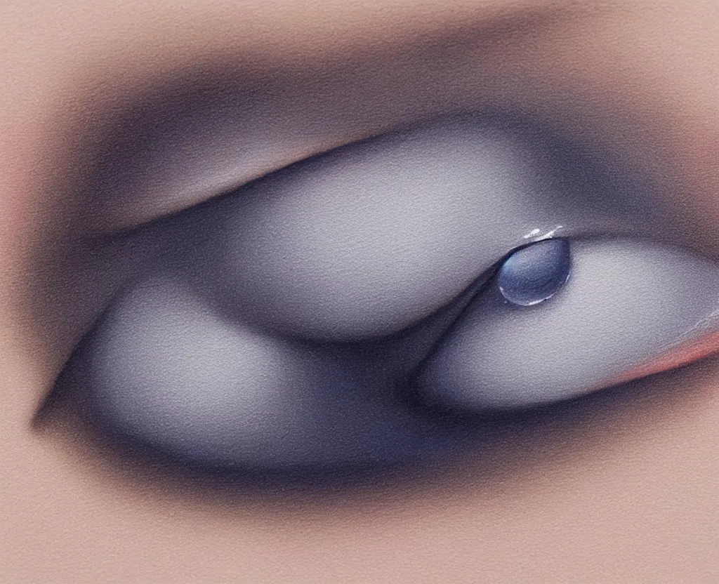 Image similar to beautiful matte airbrush of a glossy water drop dripping on a white background, inspired by 8 0's airbrush illustrations, art by pater sato