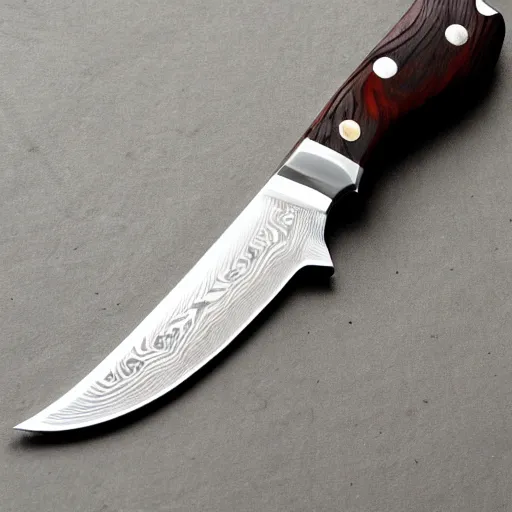 Image similar to Damascus steel knife