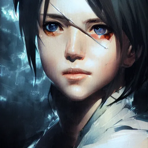 Prompt: realistic portrait of Sinon from sao, dramatic lighting, illustration by Greg rutkowski, yoji shinkawa, 4k, digital art, concept art, trending on artstation