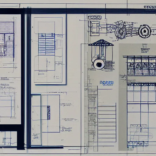 Prompt: blueprints portra