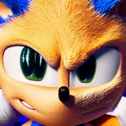 Image similar to Sonic The Hedgehog ultra realistic uncanny valley highly symbolic backroom used for Esoteric ritual Golden Dawn 33rd degree highly detailed studio award winning cinematography Polaroid photograph
