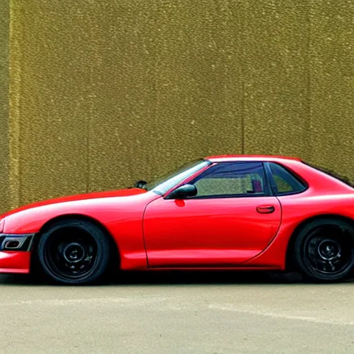 Image similar to toyota supra mixed with a mazda rx 7