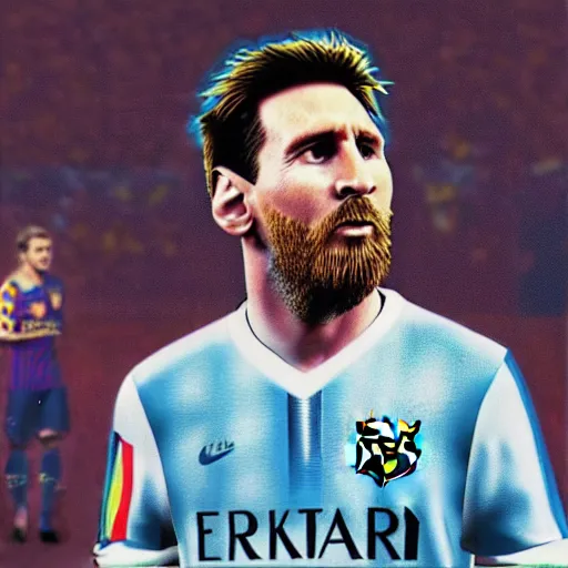 Image similar to messi wearing h. e. v suit from half - life