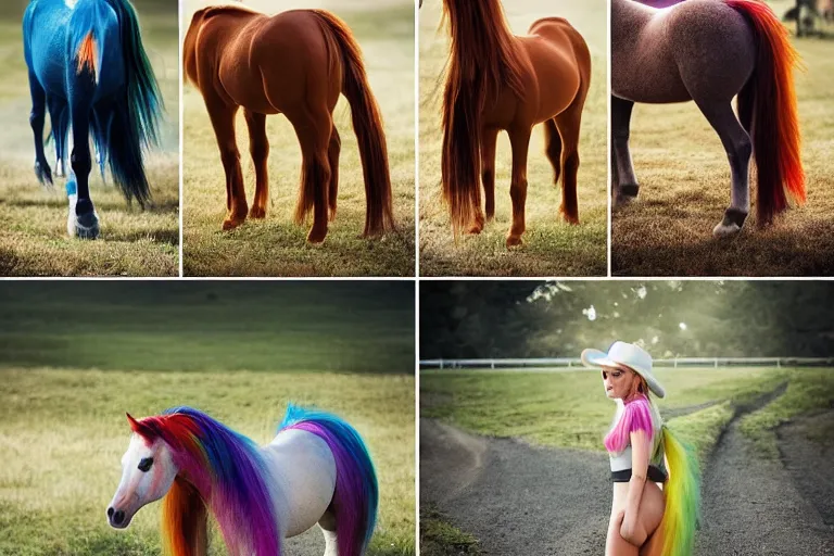 Image similar to 🐎🍑, Rainbow Dash, cutie mark, equine photography