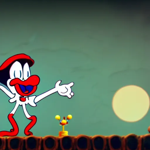 Image similar to Cuphead animation, cuphead screenshot, clown