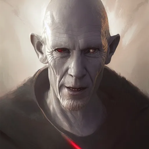 Image similar to A portrait of darth plagueis, sith, Star Wars art, art by greg rutkowski, matte painting, trending on artstation