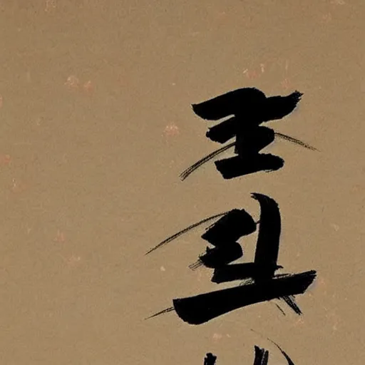 Image similar to beautiful Japanese calligraphy