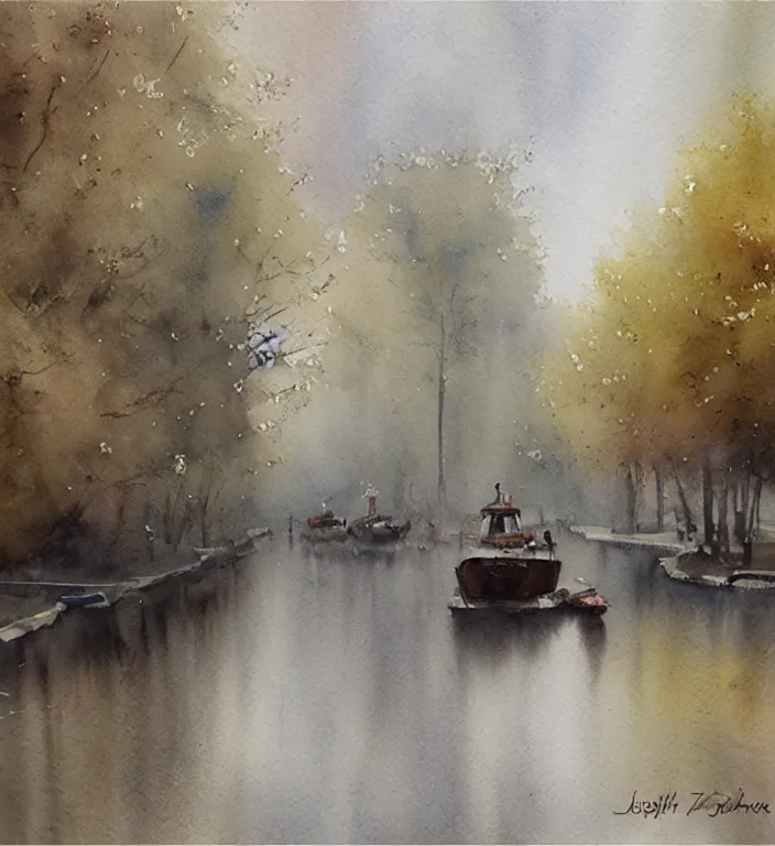 Image similar to a beautiful watercolor painting by Joseph Zbukvic